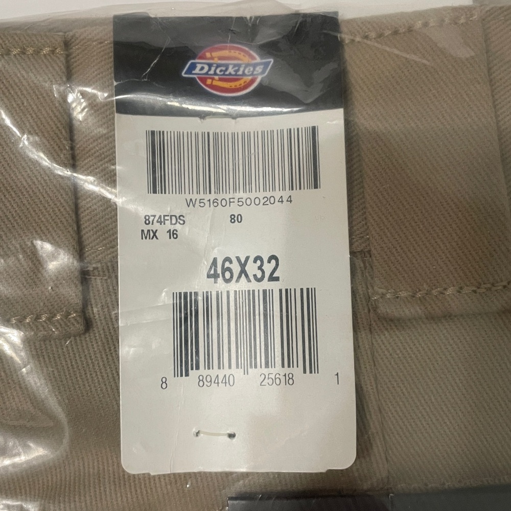 Dickies  46”X 32” 874 Flex Original Fit Work Pants - Khaki Desert Sand - Picture 8 of 11